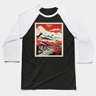 Tokai Japan Vintage Poster Tourism Baseball T-Shirt